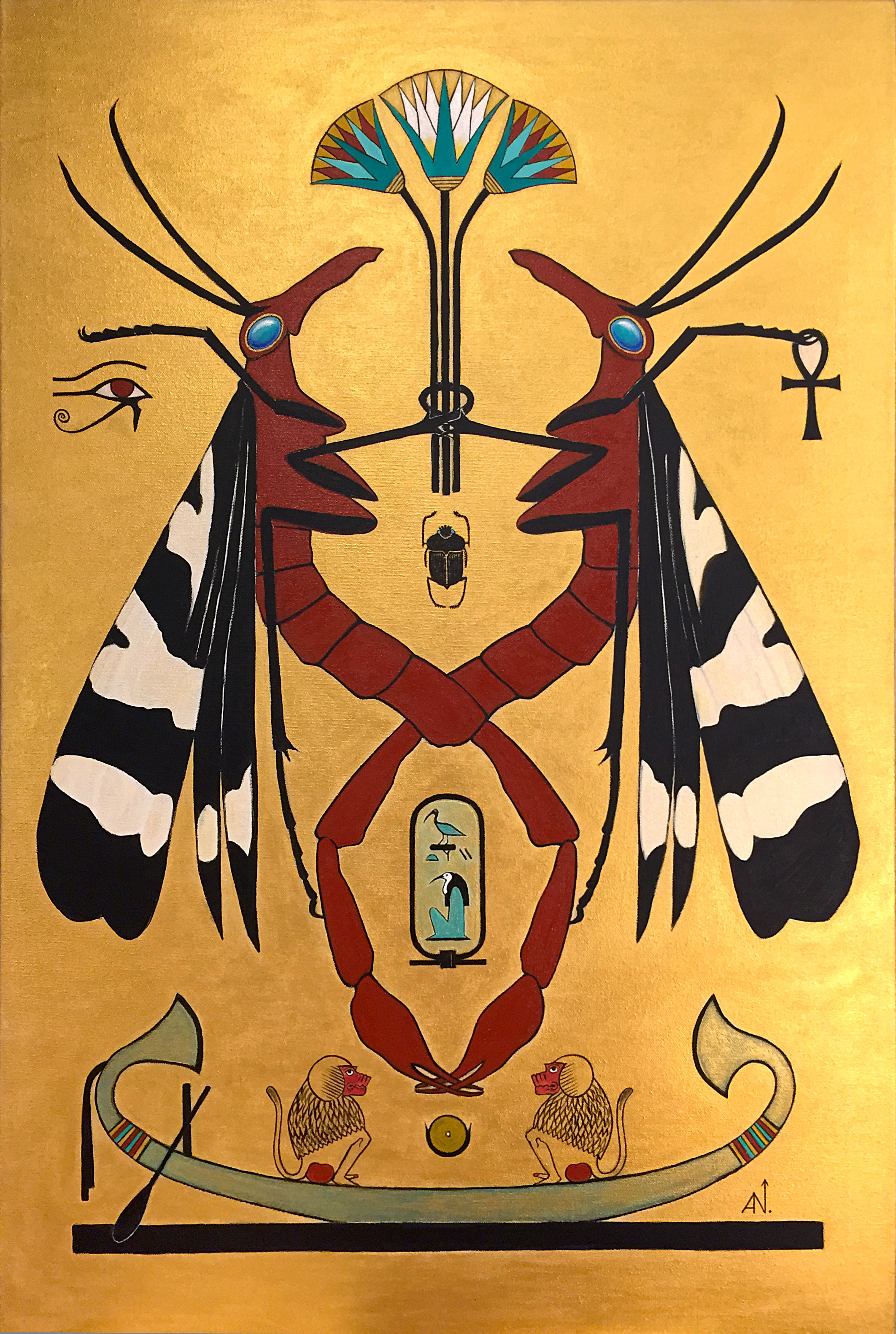 Visual Arts – BUGSUR – THOTH – Acrylic on Canvas