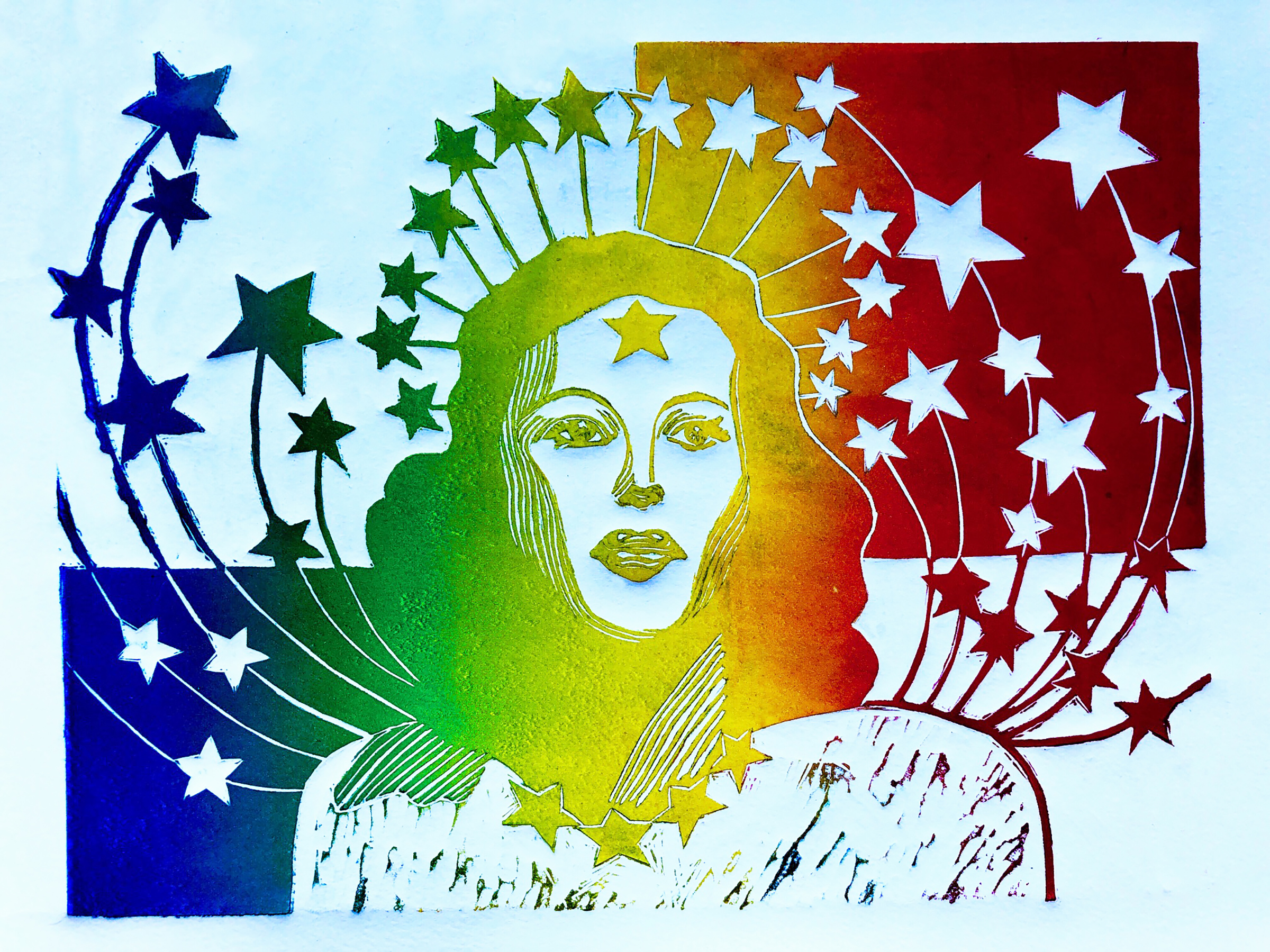 Hedy Lamarr_Visual Arts_Relief Print