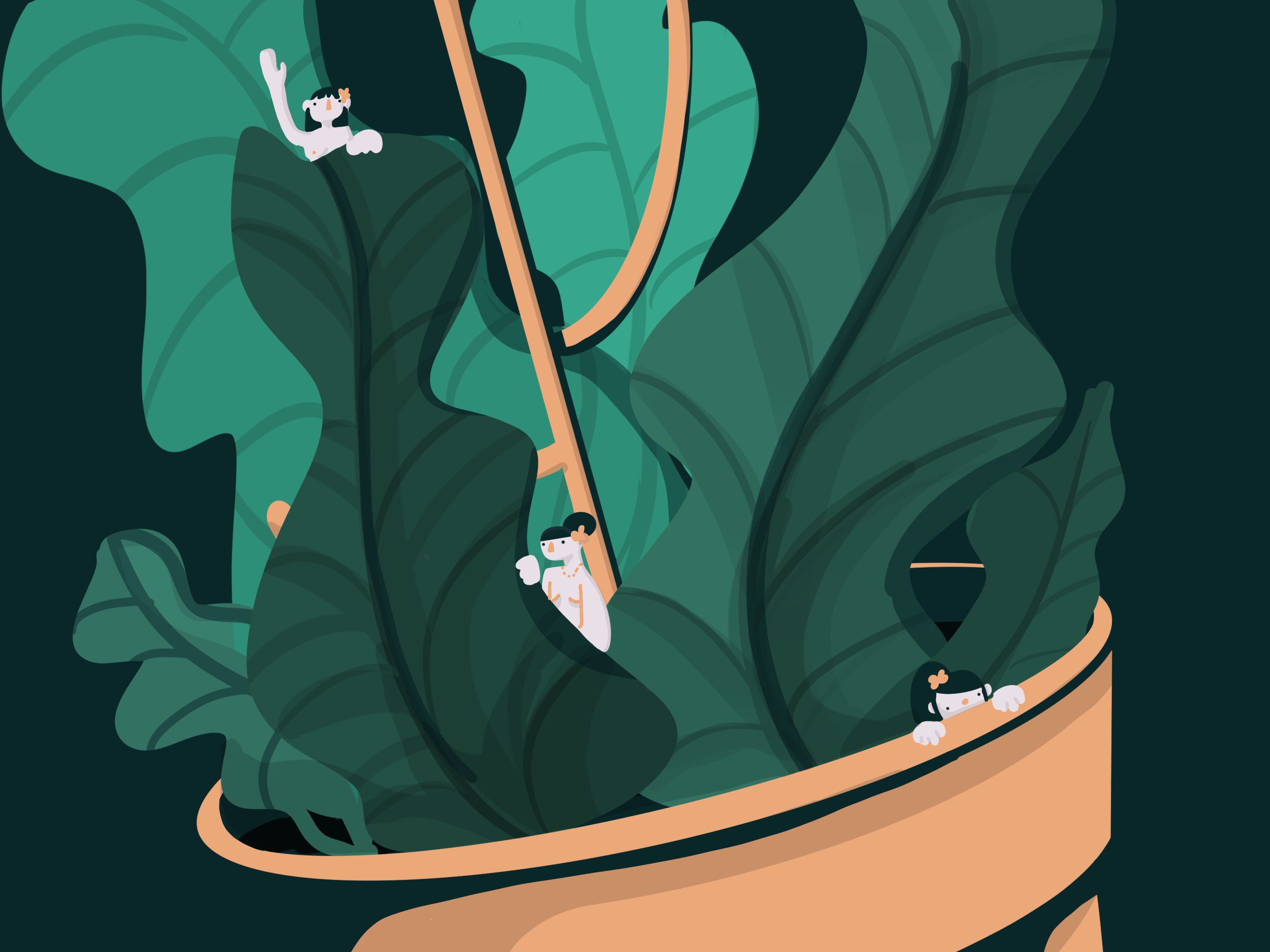 Copy of The Little People in Our Plants_Visual Arts_Procreate Digital Illustration